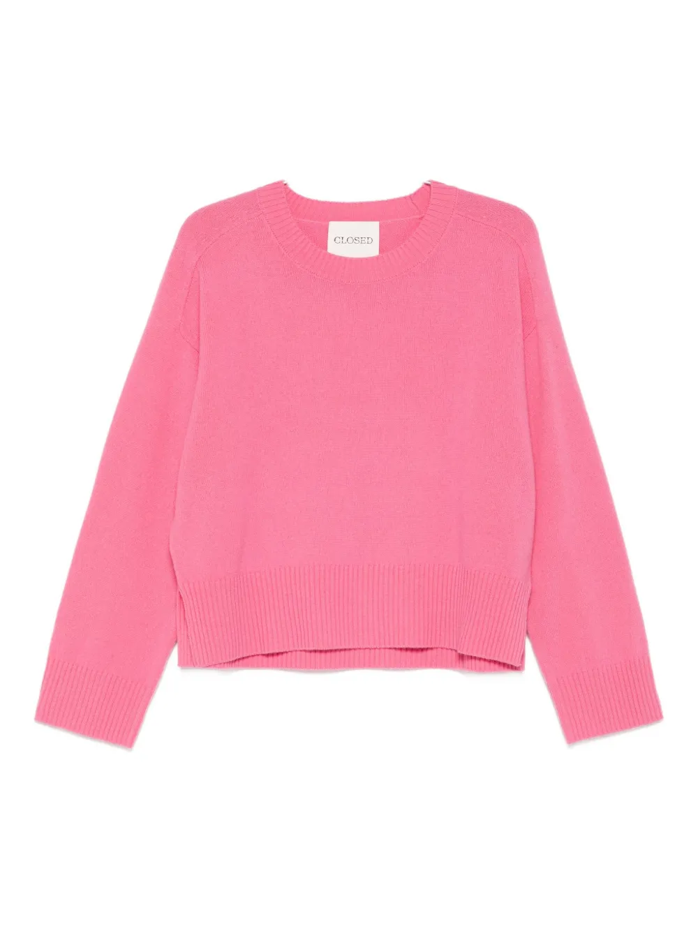 

Шерстяной свитер с круглым вырезом Closed, розовый