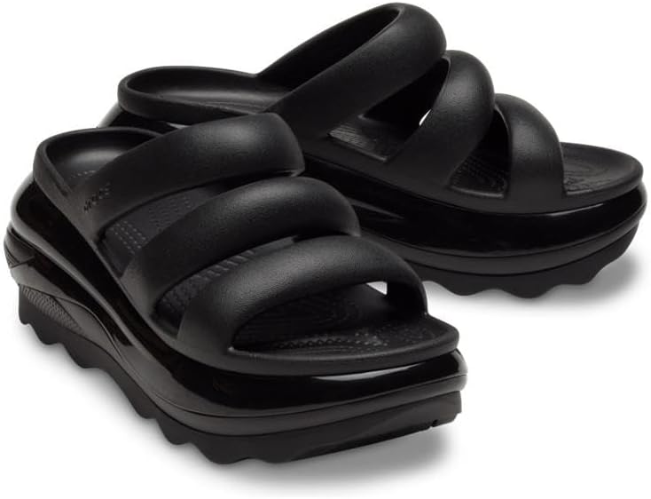 Сандалии Crocs Mega Crush Triple Strap унисекс для взрослых, черный — фото 4