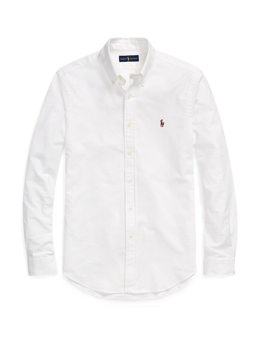 

Повседневная рубашка Polo Ralph Lauren Slim fit Button Up Shirt SL BD PPC SP-LONG SLEEVE-SPORT SHIRT, белый