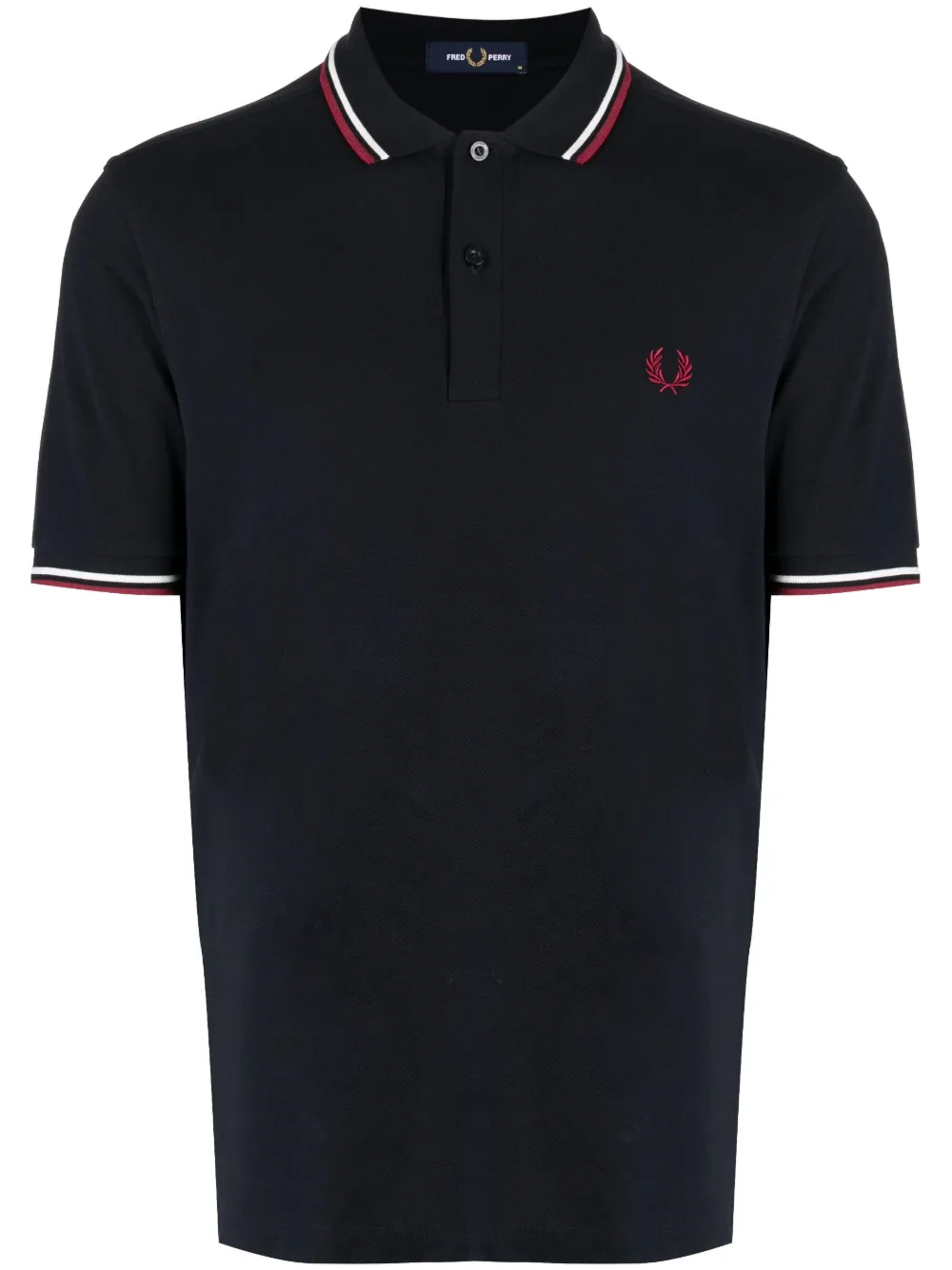 

Рубашка поло с контрастной отделкой Fred Perry, синий