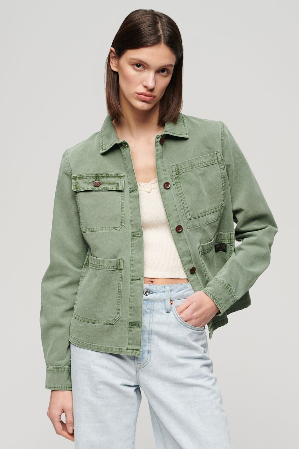 

Куртка с четырьмя карманами Superdry, зеленый