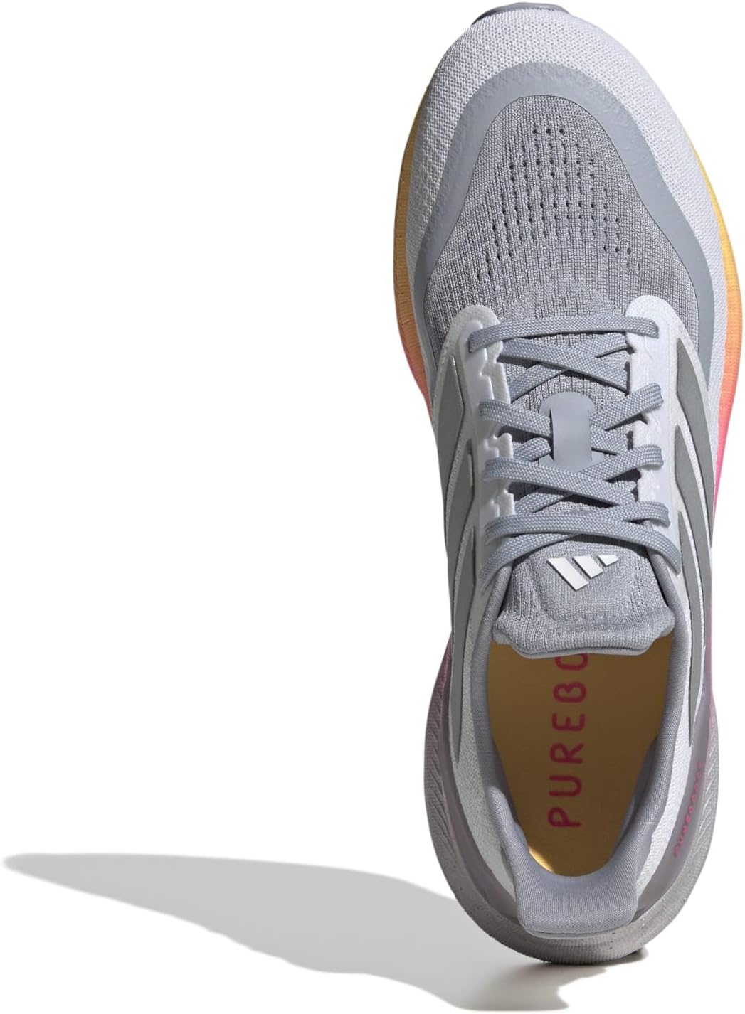 Кроссовки adidas Running Pureboost 5 Running Shoes, цвет White/Silver Metallic/Spark — фото 2