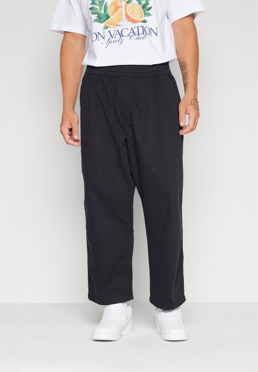 

Брюки PANT BO TROUSERS ELASTIC WAIST LOOSE FIT UNISEX YOURTURN, цвет black
