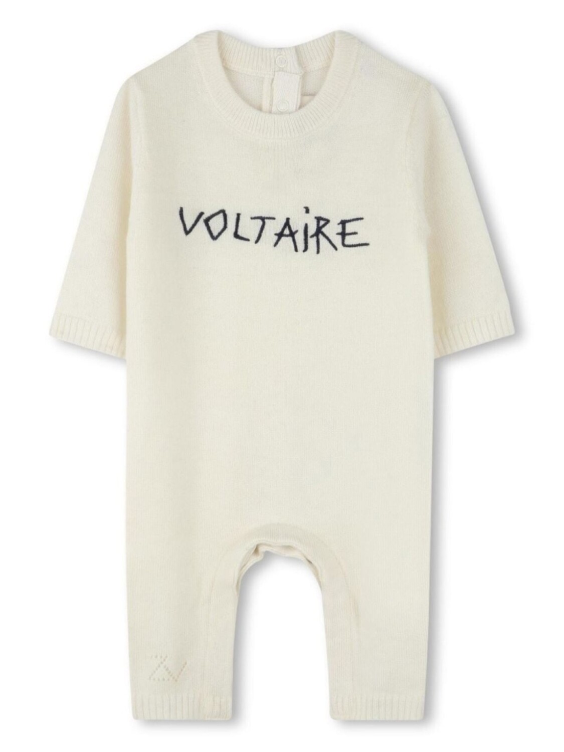 

Комбинезон с вышитым логотипом Zadig & Voltaire Kids, нейтральный цвет