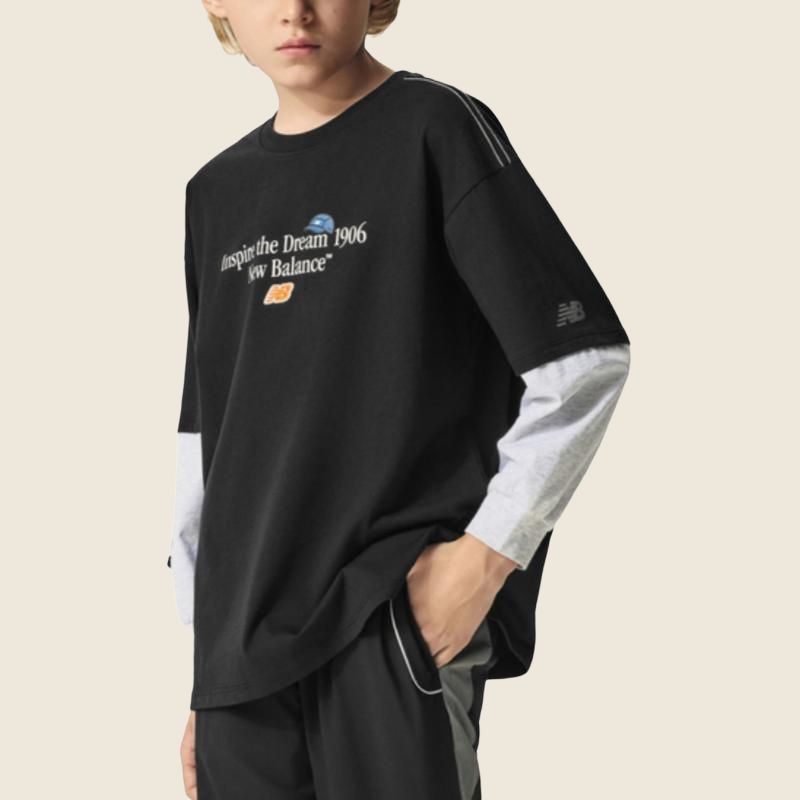 Толстовка для детей 3-7 лет New Balance, черный — фото 3