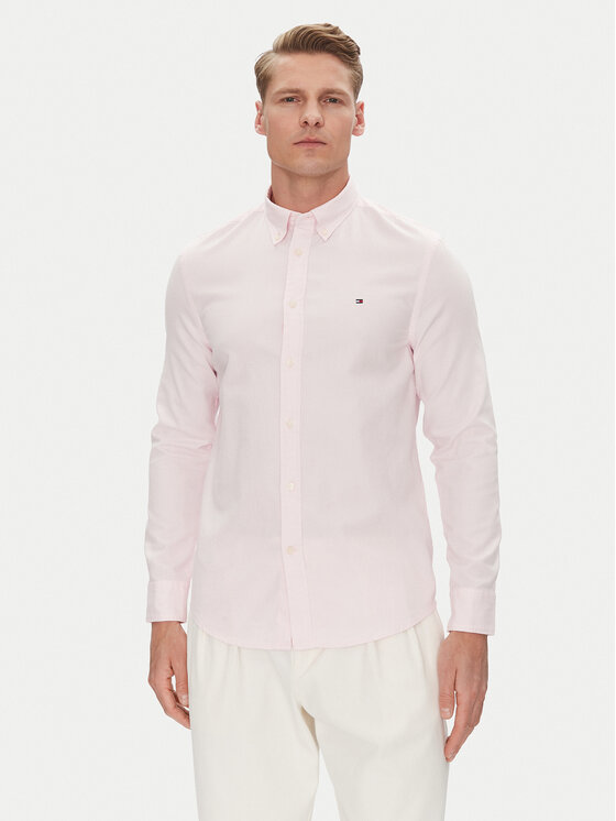 

Рубашка облегающего кроя MW0MW38556 Tommy Hilfiger, розовый