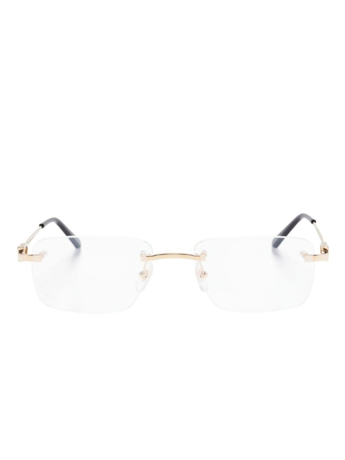 

Очки в прямоугольной оправе Cartier Eyewear, золотой