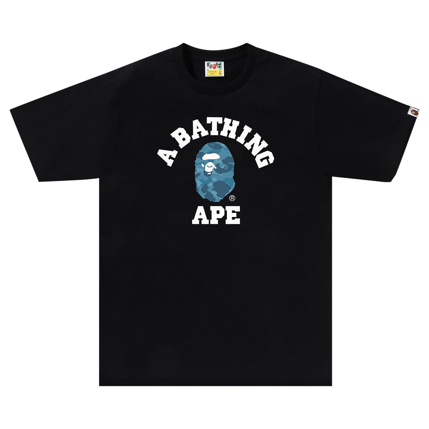 

Футболка BAPE Honeycomb Camo, черный/синий