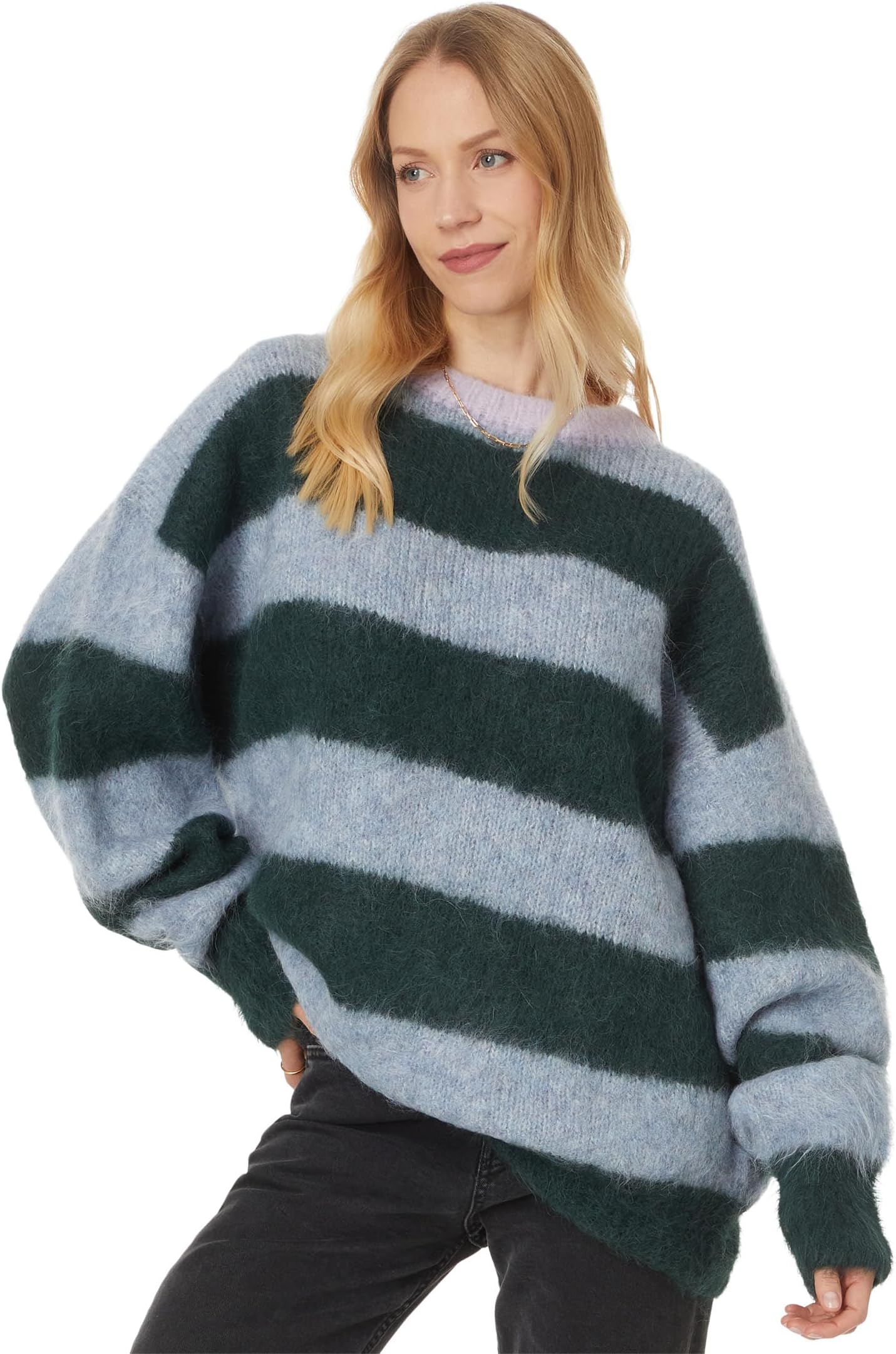 

Свитер Free People PARIS SWEATER, цвет Forest Cloud Combo