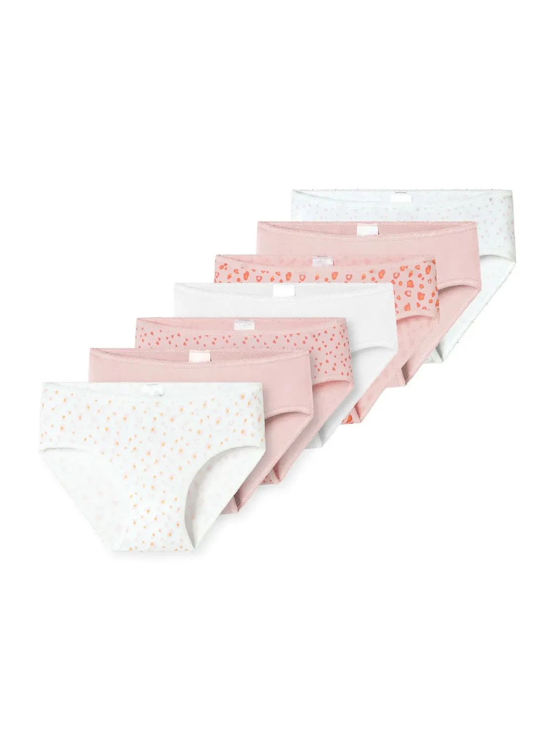 Слипы детские 7-pack, Schiesser, белый, розовый