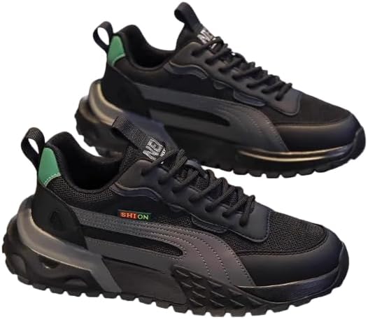 

Мужские повседневные кроссовки, модные кроссовки для бега, повседневные слипоны для ходьбы, тенниса и спортзала на все сезоны Hhhchpm, черный