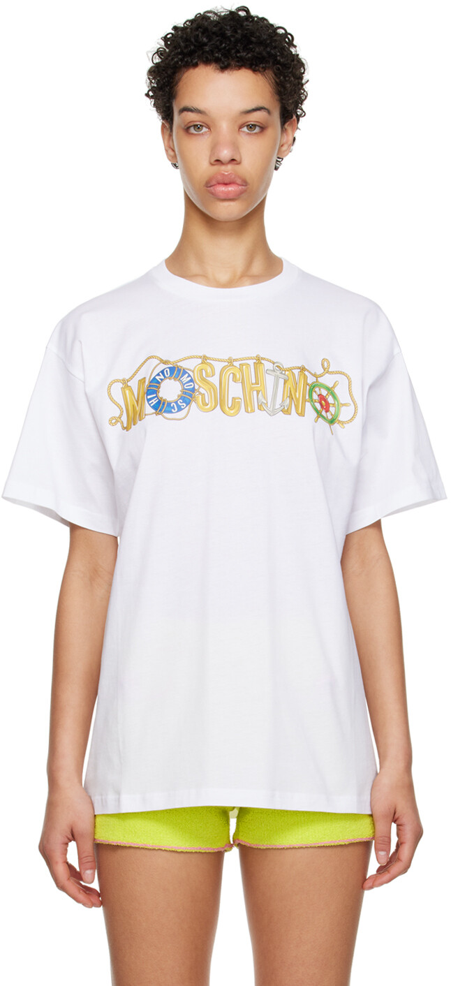 

Футболка с морской тематикой Moschino