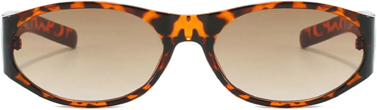 

Ретро овальные солнцезащитные очки для женщин в стиле Y2k с градиентным переходом цвета, для активного отдыха на природе, пляжа и путешествий Melrose, Orange