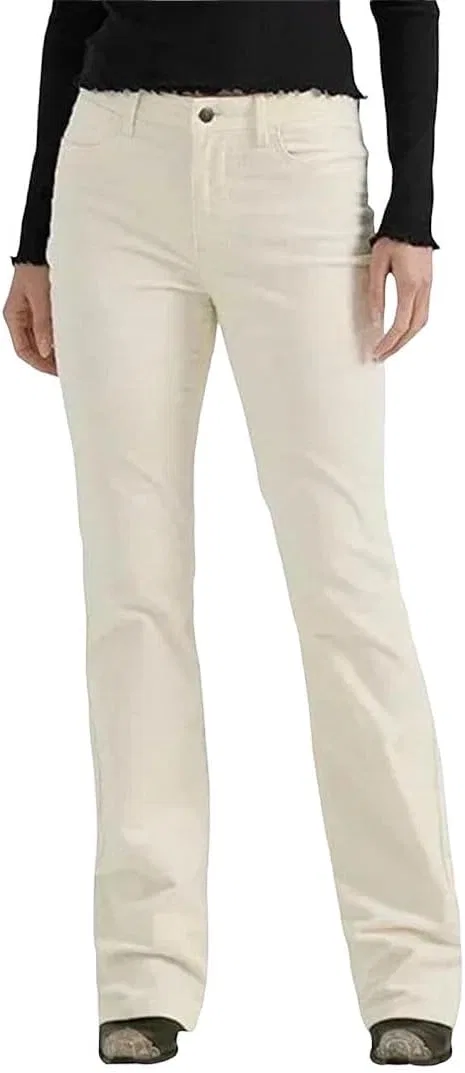 Джинсы прямые, с высокой талией, Beige
