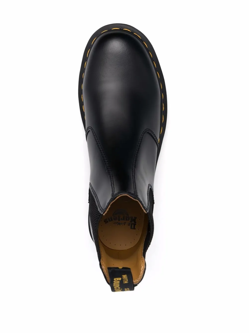 Мужские ботинки челси Dr. Martens 2976 из гладкой кожи с петлей, черный — фото 4