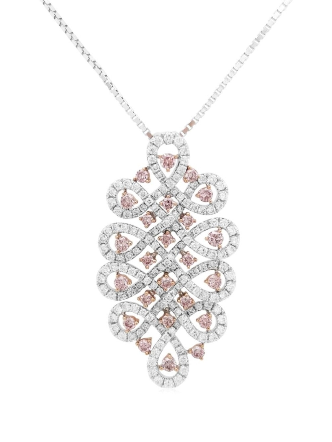 

Колье из розового золота и платины HYT Jewelry, серебряный