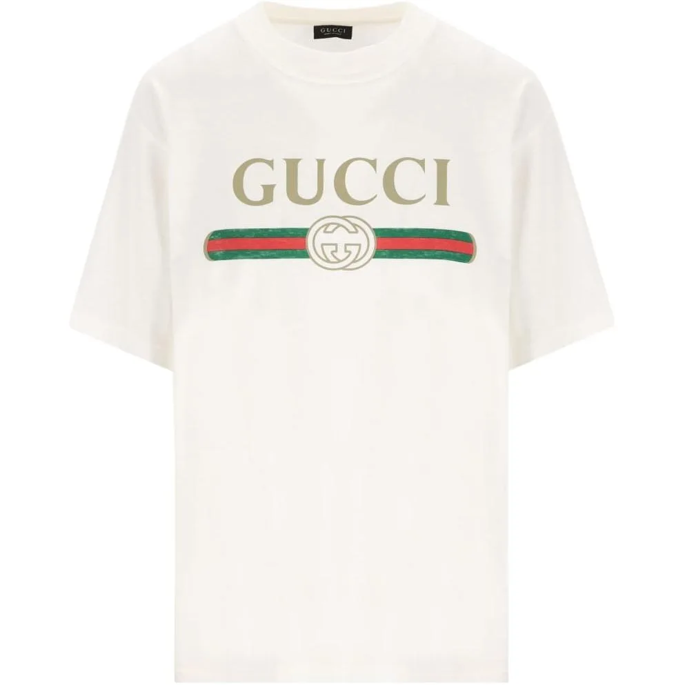 Футболка GUCCI SS26 Regular, летняя коллекция, белый