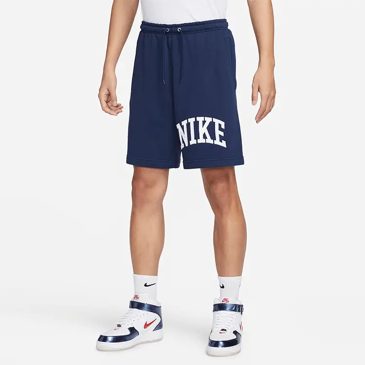 Повседневные шорты мужские темно-синие/белые Nike, темно-синий/белый — фото 4