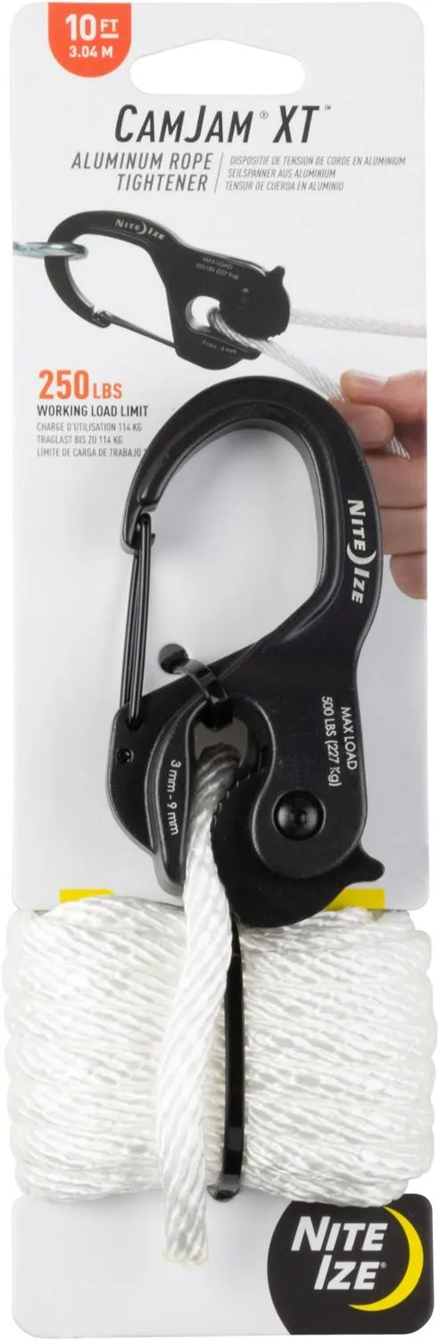 

Канатный натяжитель CamJam XT алюминиевый с тросом Nite Ize, Black