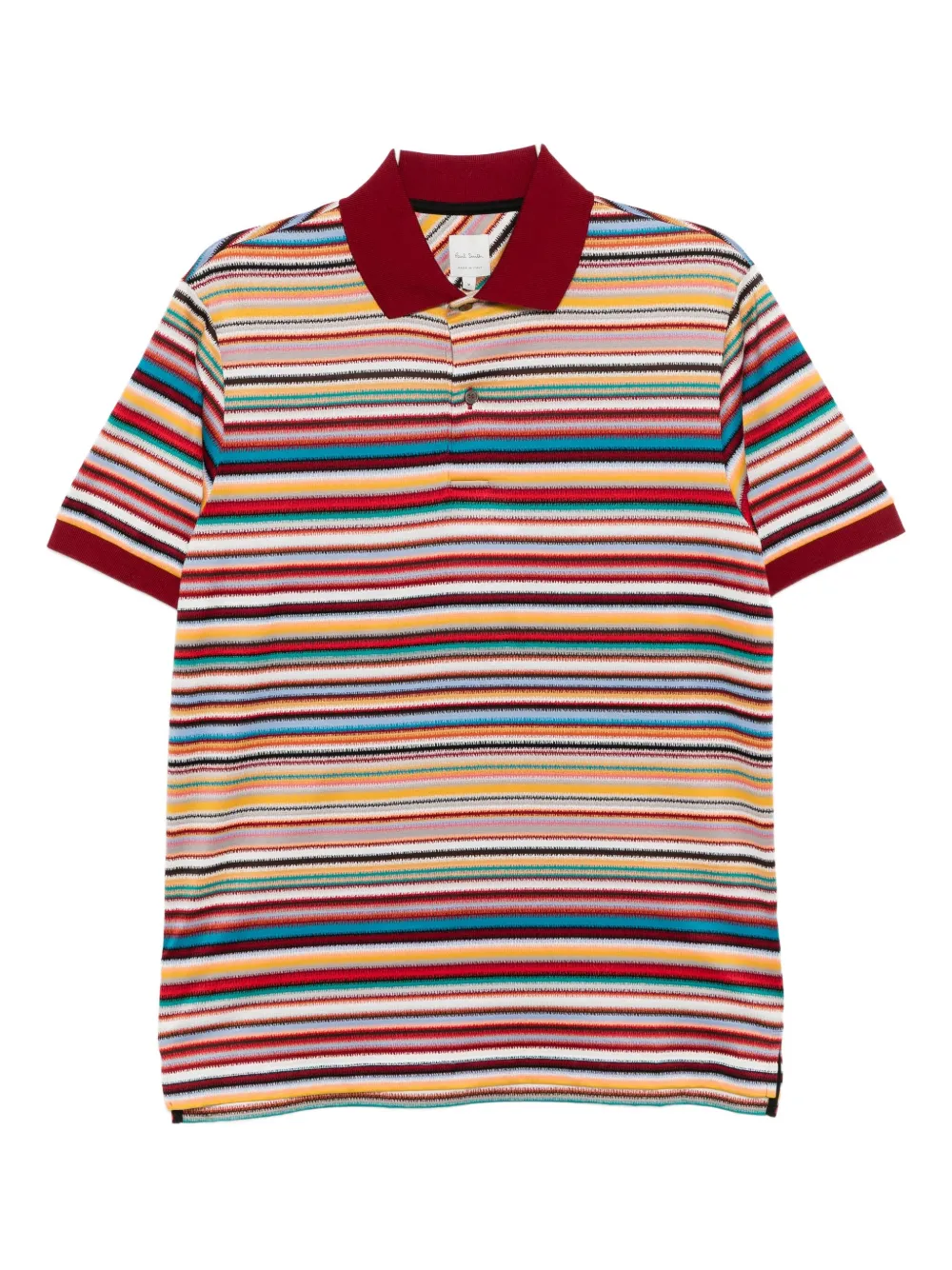 

Полосатая хлопковая рубашка-поло Paul Smith, красный