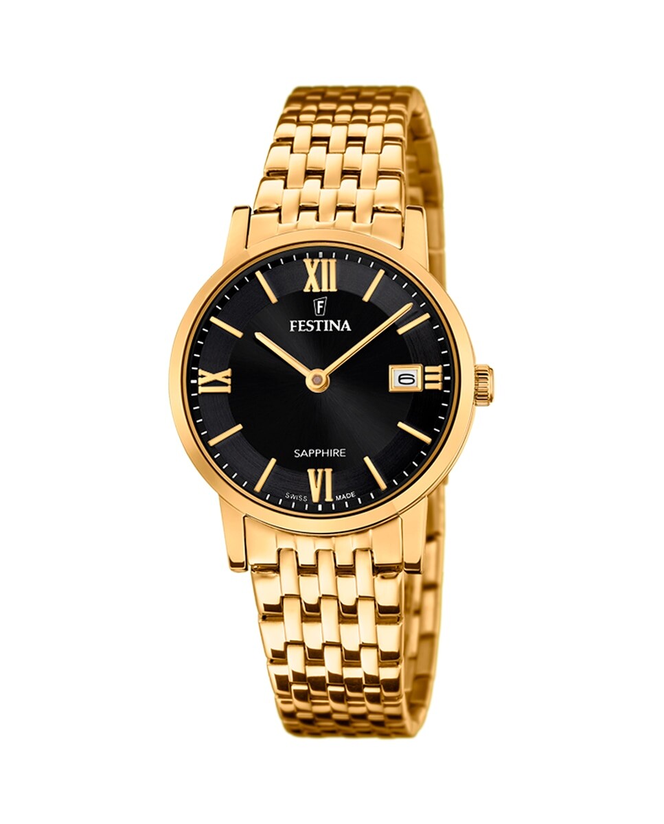 

Женские часы F20021/3 Swiss Made сталь Festina, золотой