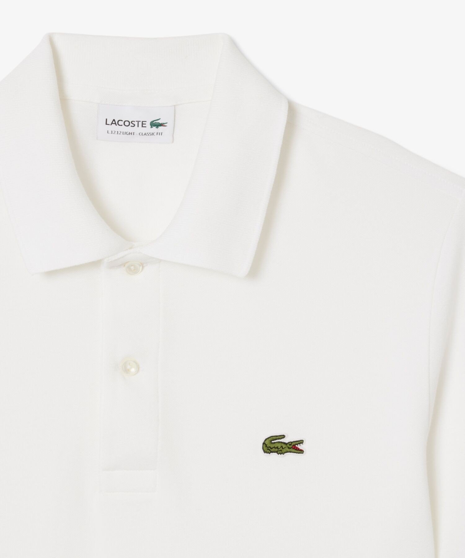 Рубашка-поло LACOSTE L.12.12 White — фото 3