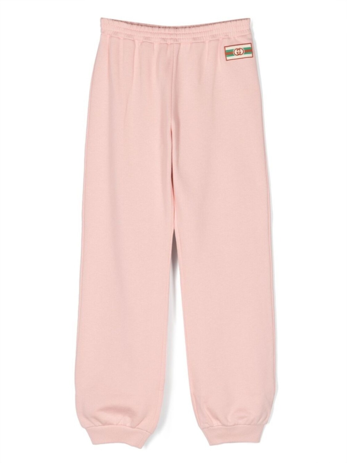 

Gucci Kids спортивные брюки с нашивкой-логотипом, розовый