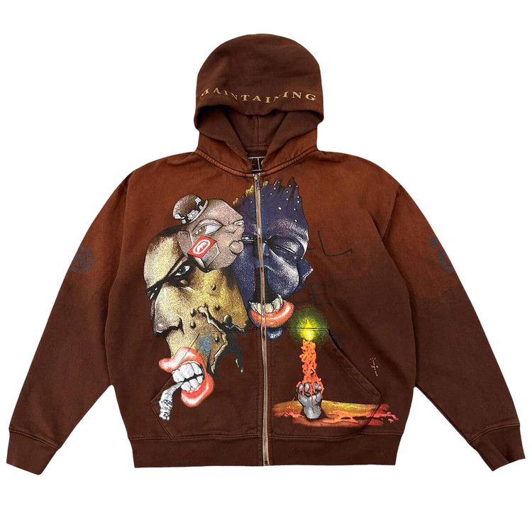 

Худи Cactus Jack by Travis Scott x Ecko Maintaining Zip Hoodie, Brown