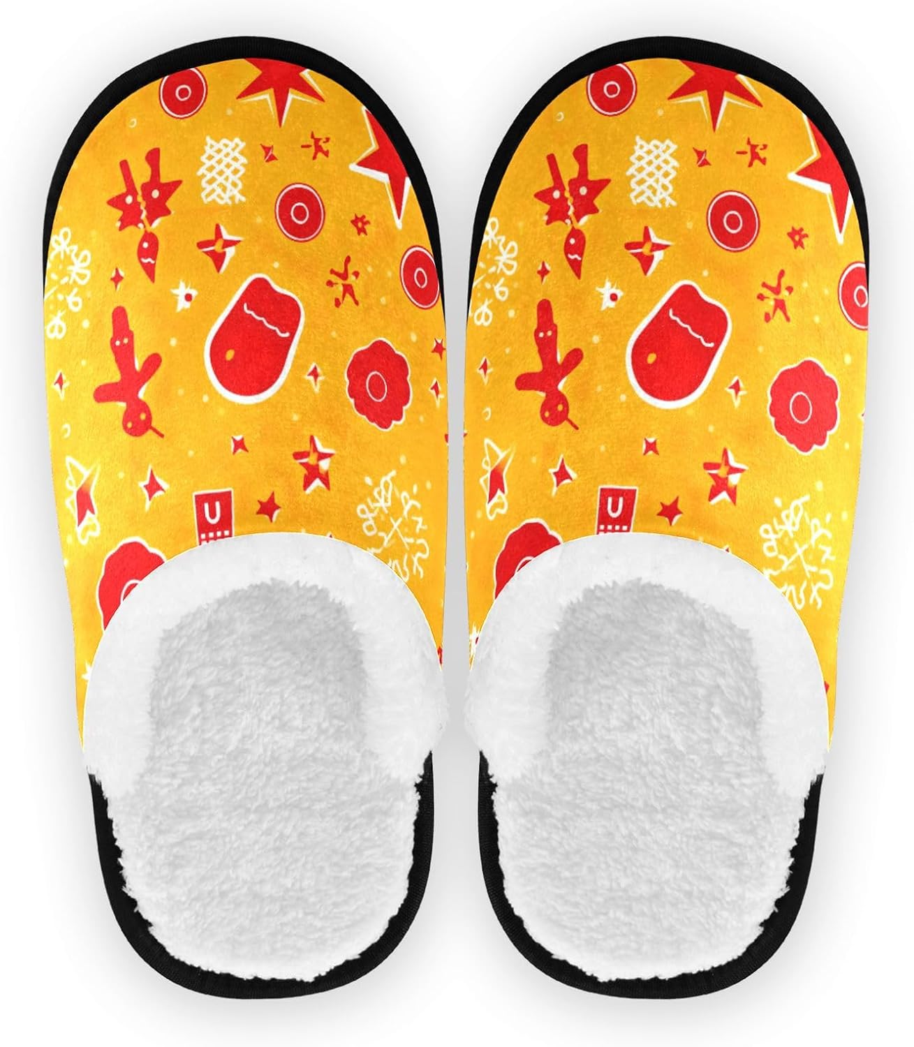 

Рождественские домашние тапочки UMIRIKO для женщин и мужчин, моющиеся, противоскользящие, с сумкой для хранения для путешествий и спа 20849668, Christmas