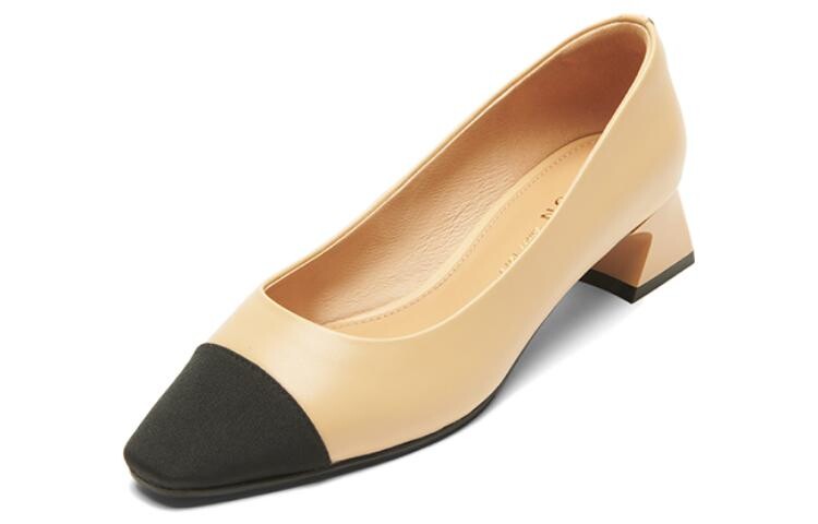 

Туфли женские на высоком каблуке Pt'Son, цвет Apricot/Black