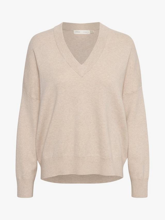 

Хлопковый джемпер foster с v-образным вырезом InWear, цвет Simply Taupe