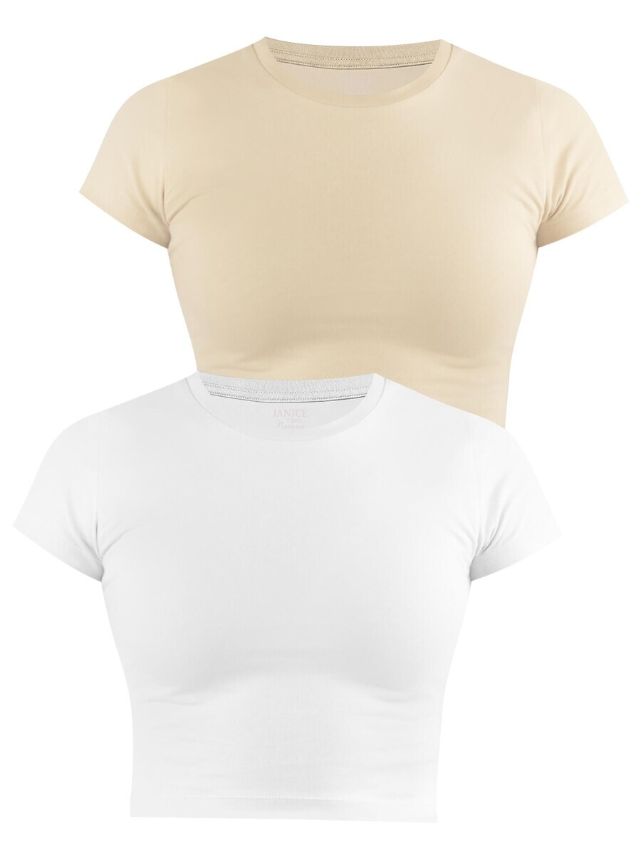 

Футболка Janice Shirt Nerano, цвет beige/white