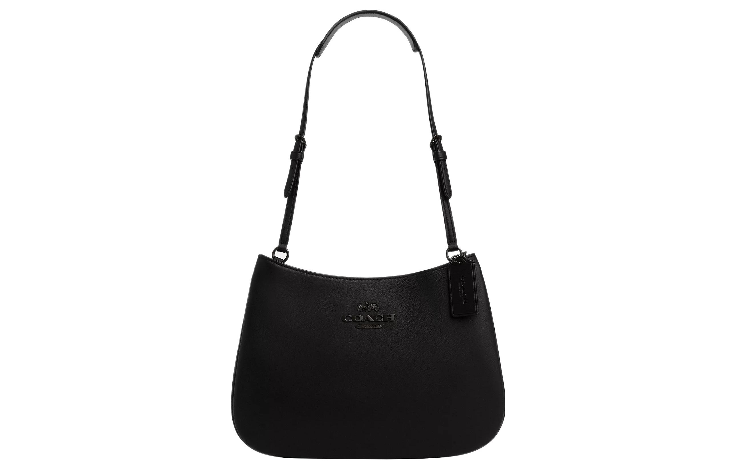

Сумка через плечо Penelope из кожи коровы черная COACH