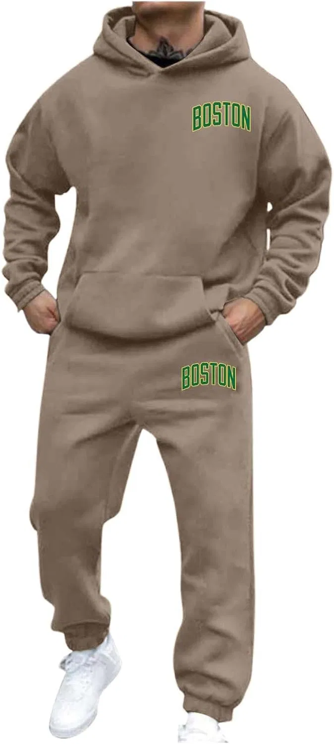 Спортивный костюм с принтом, мужской, цвет Boston-khaki