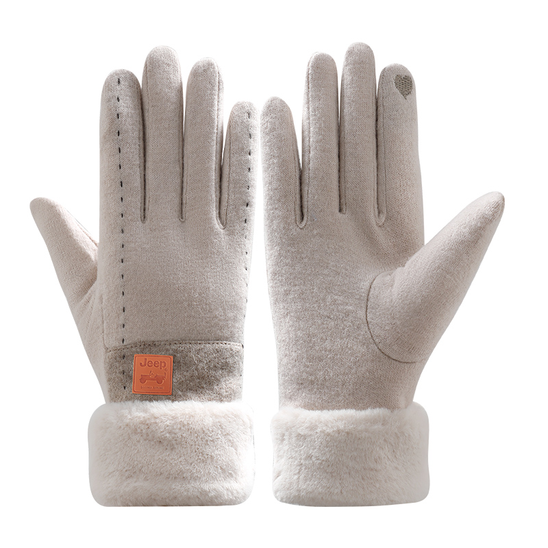 

Перчатки вязаные Wool/Cashmere Women's Jeep, хаки