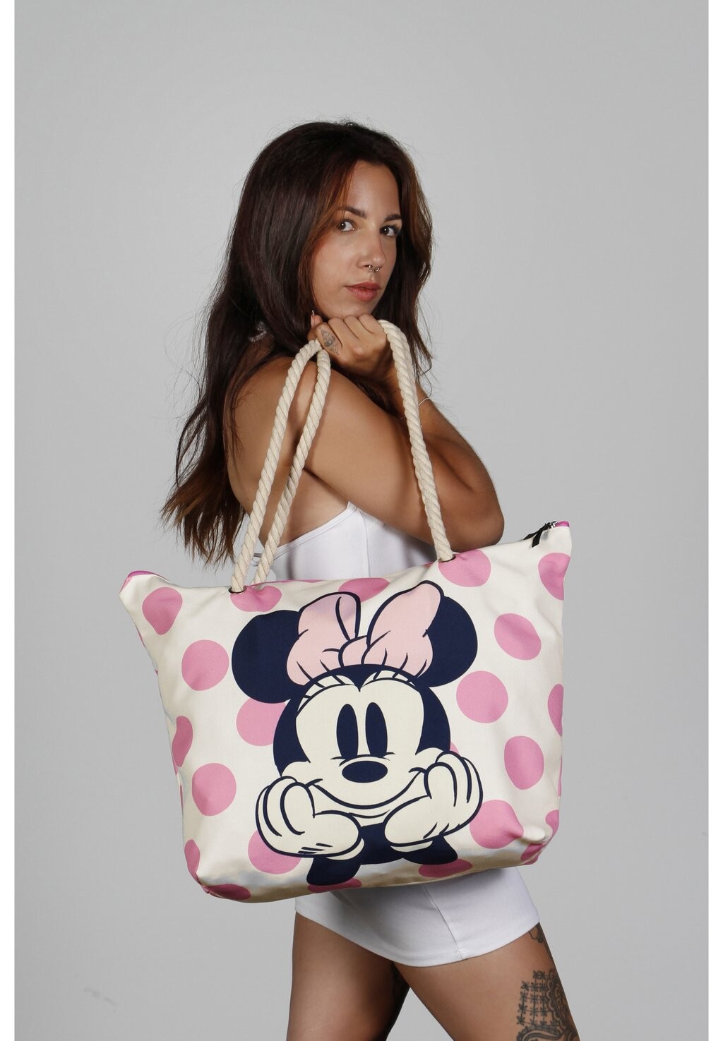 

Сумка для покупок DISNEY MINNIE DOTS BEACH Karactermania, розовый