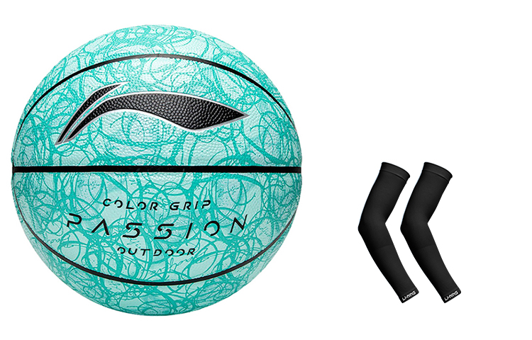 

LINING Баскетбольный мяч PU Green размер 7 тренировочный unisex China