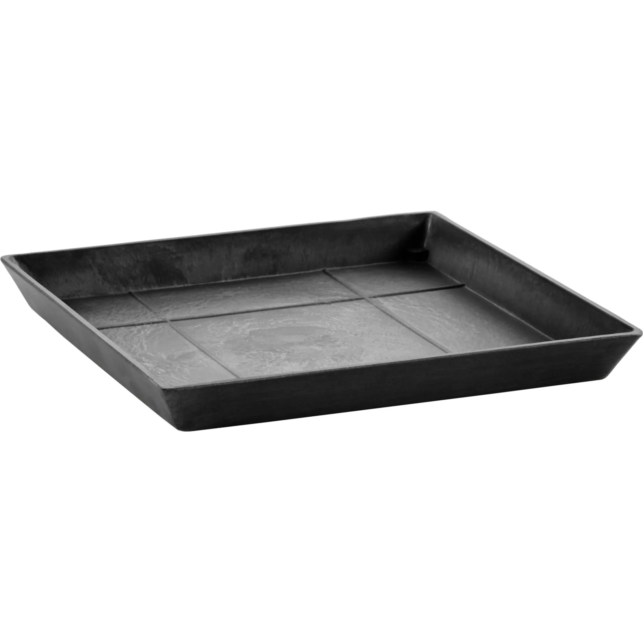 

ECOPOTS Подставка для цветочного горшка «SQUARE SAUCER Dark Grey», ШxГxВ: 28x28x3 см, темно-серый