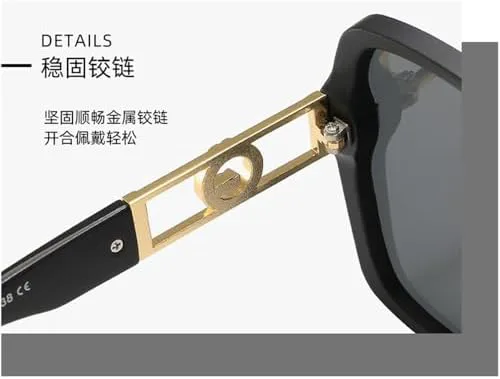 

Солнцезащитные очки в стиле ретро 2027 года для активного отдыха с защитой от УФ-излучения UV400, для женщин и мужчин, большие женские солнцезащитные очки MTZJH, C4