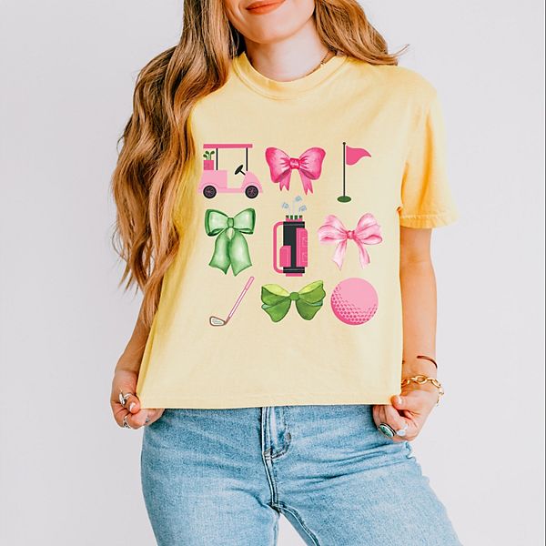 

Укороченный топ свободного кроя в стиле «икона гольфа» Simply Sage Market, Butter