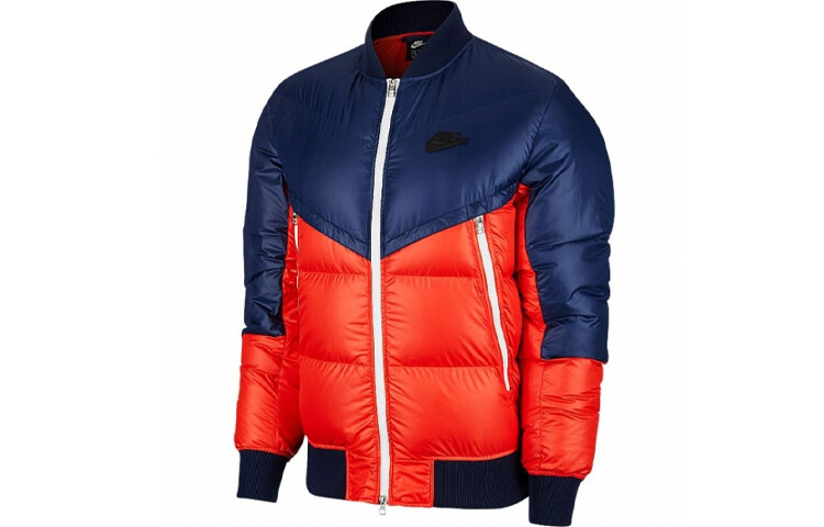 

Пуховик мужской темно-синий Nike, темно-синий
