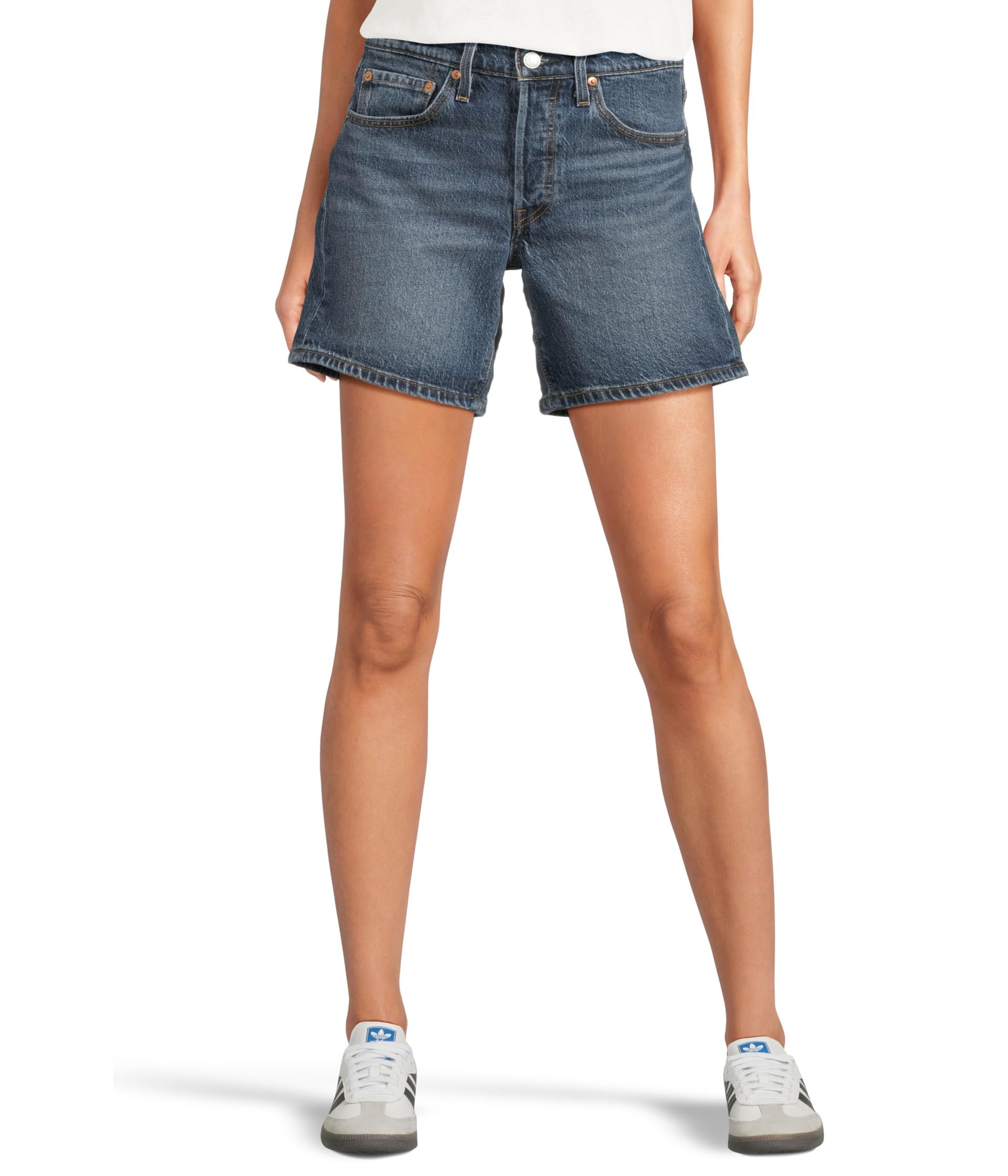 

Шорты Levi's Premium 501 Mid Thigh Shorts, цвет Broken Midnight No DX