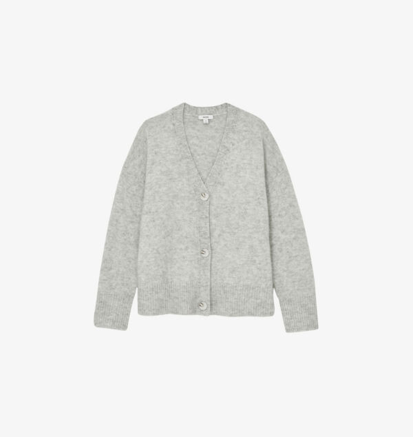 

Кардиган Robyn из шерсти альпака с начесом Reiss, серый