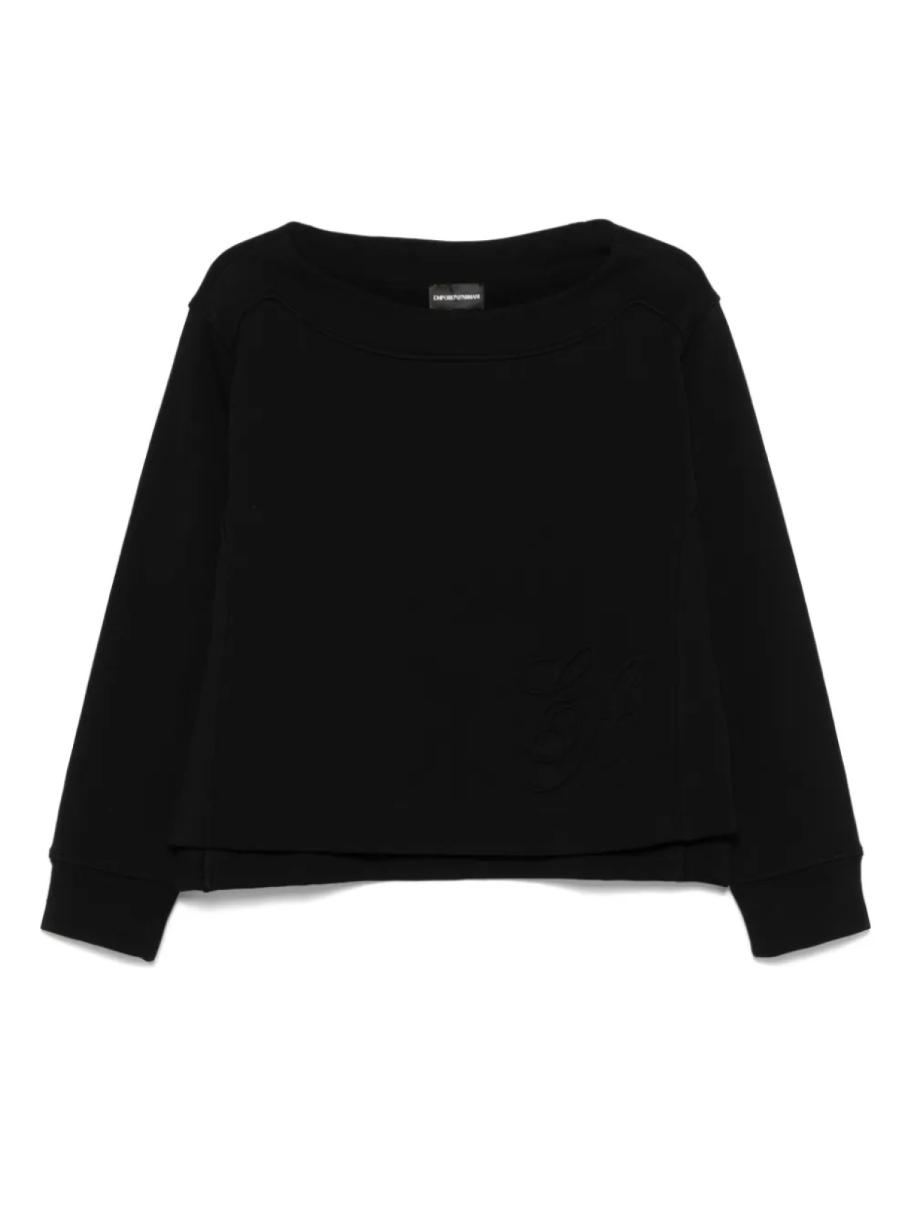 

Толстовка с тисненым логотипом Emporio Armani, черный