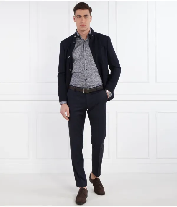 Рубашка H-HANK-kent-C1-214 slim fit Boss, темно-синий — фото 2