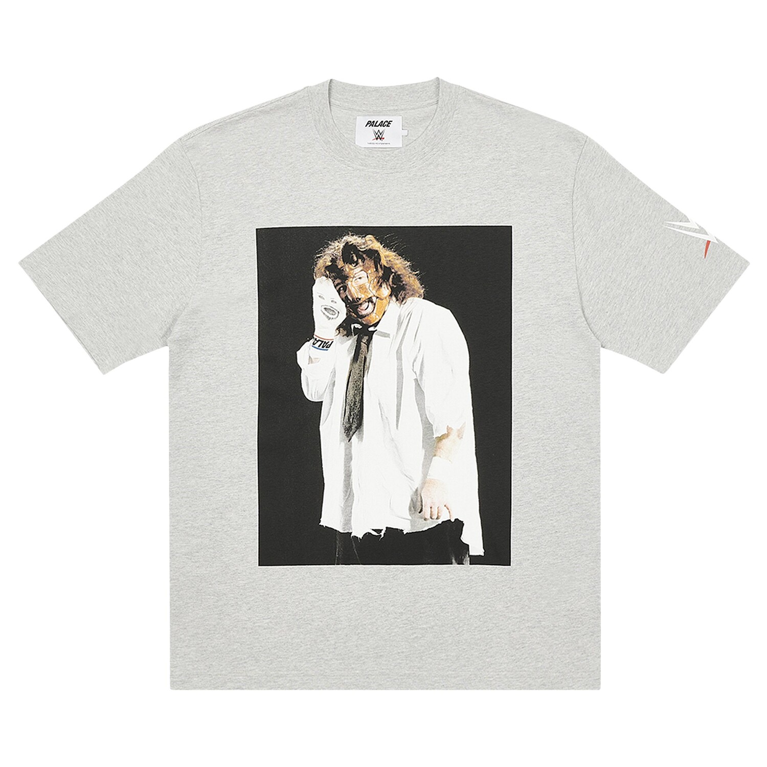 

Футболка Palace x WWE Mankind Серый Марл