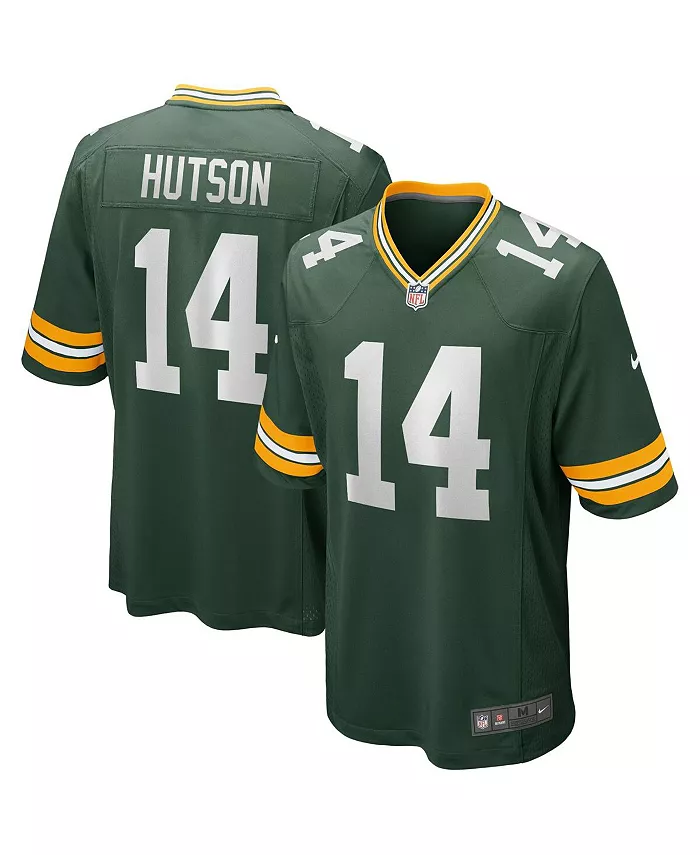 

Мужская игровая футболка с именем и номером Don Hutson Green Bay Packers из линейки Retired Player Nike, зеленый