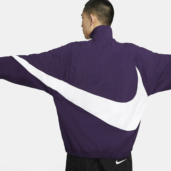 Куртка Nike Big Swoosh Sportswear Full Cardigan Woven Stand Collar Jacket For Men Purple, фиолетовый — фото 4