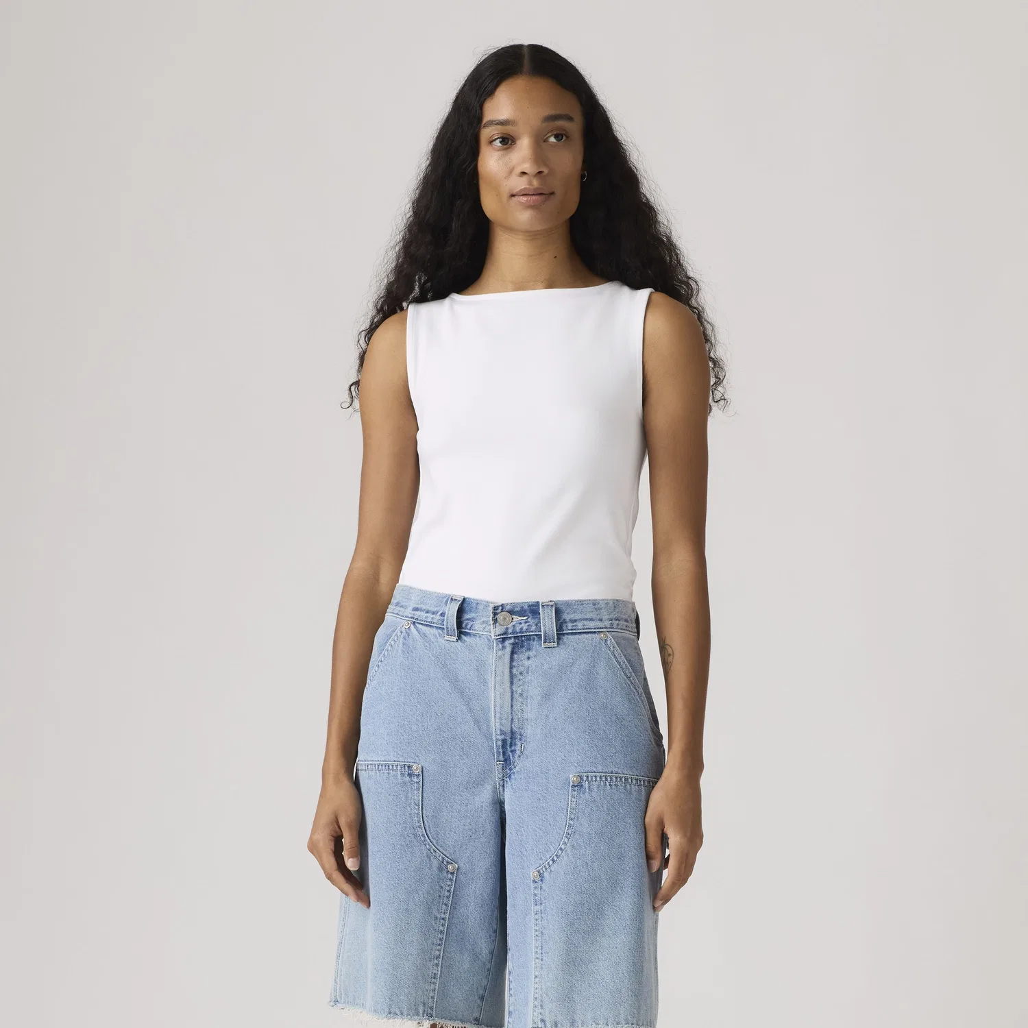 Топ с вырезом-лодочкой от Блэр Levi's, White — фото 3