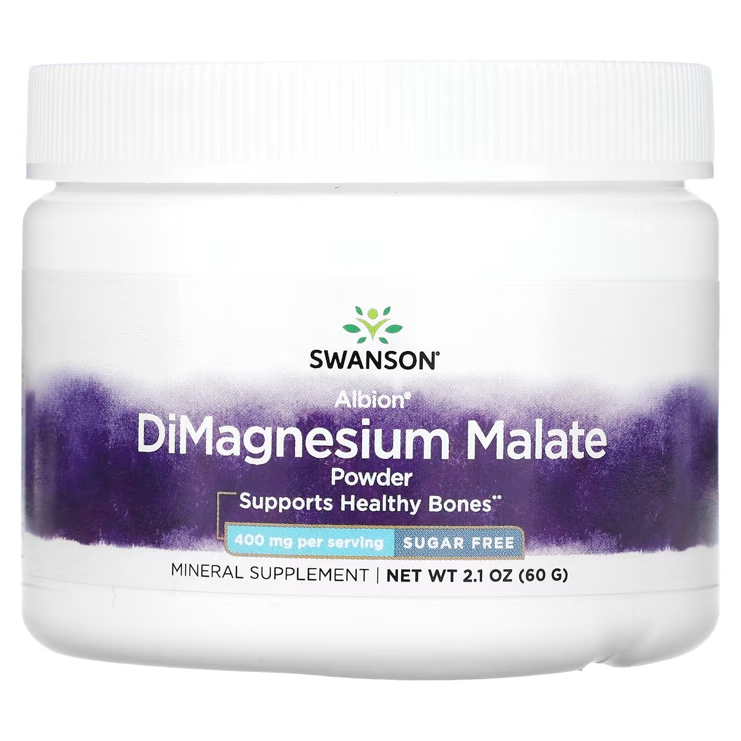 

Порошок димагния малата Swanson 400 мг, 60 г